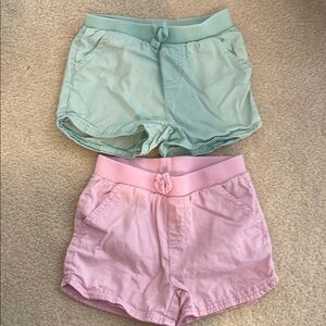 Mint Green and Pink Shorts Set